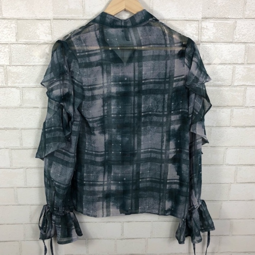 ASOS Button Down Blouse. Ruffle - Picture 5 of 8